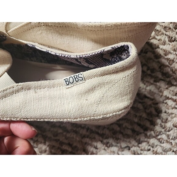 BOBS from Skechers Memory Foam High Jinx Womens Sz 8 Espadrille Slip On Shoes - Picture 3 of 12